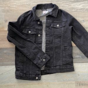 Wonder Nation Charcoal Black Jean Jacket